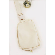 Load image into Gallery viewer, Solid Color Crossbody Fanny Pack Belt Bag: BLACK
