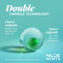 Load image into Gallery viewer, NUDE Mints - Double Action Liquid Mint Capsules (Spearmint)
