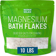 Load image into Gallery viewer, 10LB Magnesium Bath Flakes, Dead Sea Bath Salts, Bath Soak
