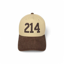 Load image into Gallery viewer, Corduroy Hats - Customizable: Brown &amp; Cream
