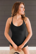 Load image into Gallery viewer, Summer At The Shore One-Piece Swimsuit - Black
