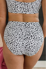 Load image into Gallery viewer, Sandy Shores High-Rise Swim Set - Dalmatian Print
