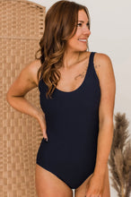 Load image into Gallery viewer, Under The Summer Sun One-Piece Swimsuit - Navy
