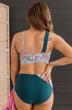Load image into Gallery viewer, Near To Paradise Swim Set - Teal/Ivory Floral
