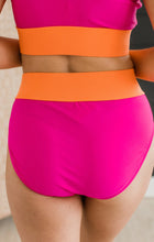 Load image into Gallery viewer, Ray Of Sunshine Swim Bottoms - Hot Pink/Orange
