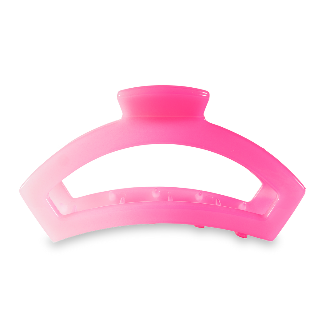Open Pink Ombre Large Hair Clip