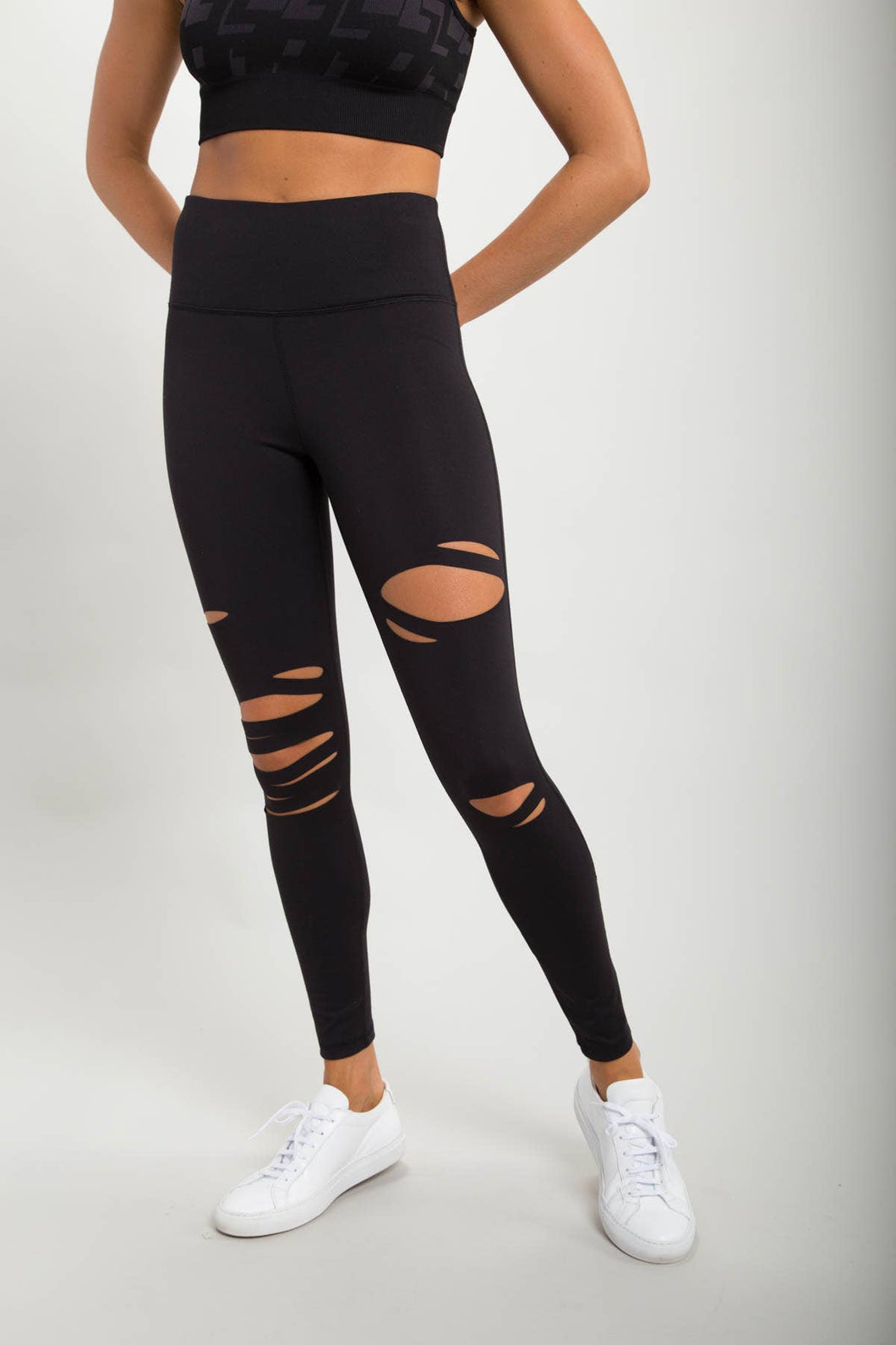 Laser-Cut High-waist Leggings