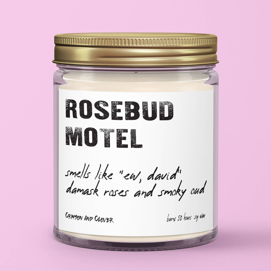 Rosebud Motel Schitt's Creek Rose Scented 9 oz Soy Candle