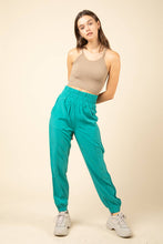 Load image into Gallery viewer, Wide Elastic Waist Jogger Pants
