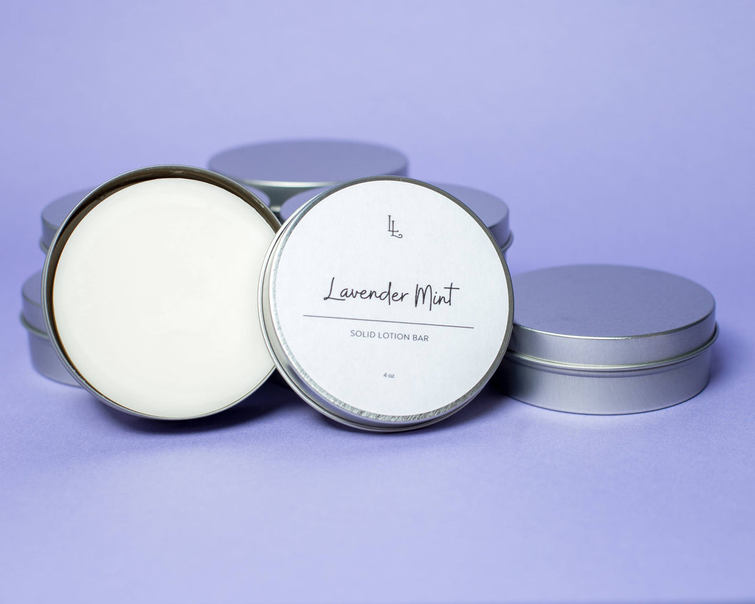 Lavender Mint Solid Lotion Bar