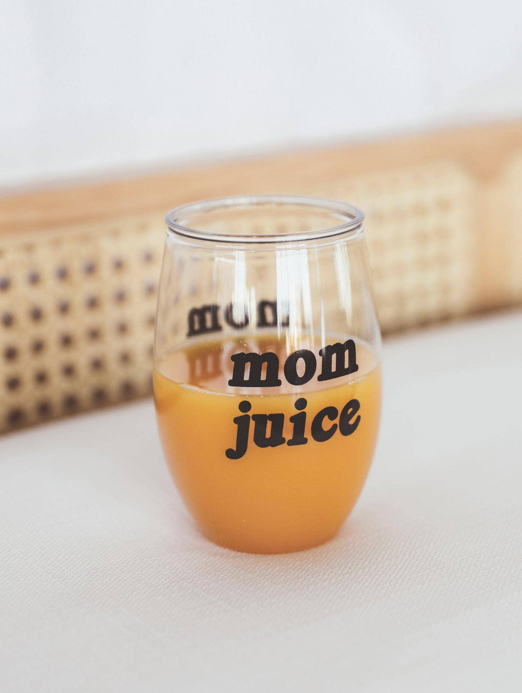 Mom Juice Wine Glass (Plastic)