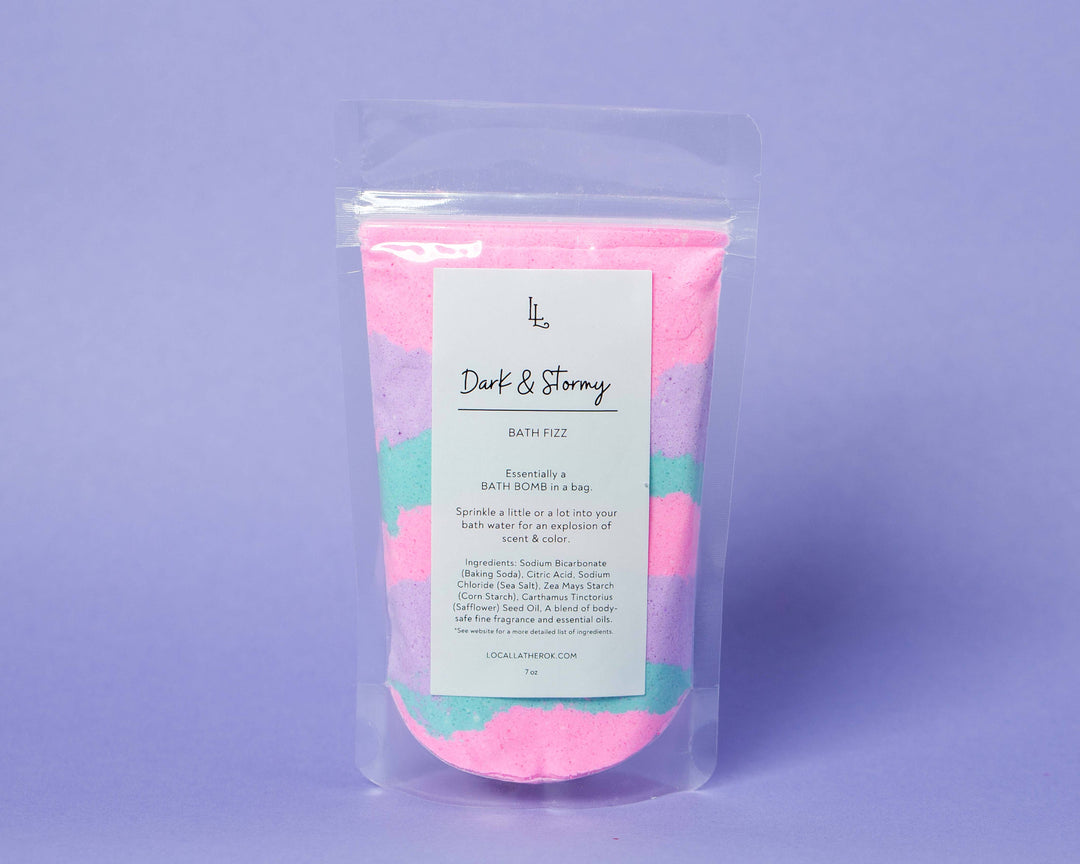 Dark &amp; Stormy Bath Fizz