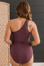 Load image into Gallery viewer, SWIM - Beach Bound Ribbed One-Piece - Plum
