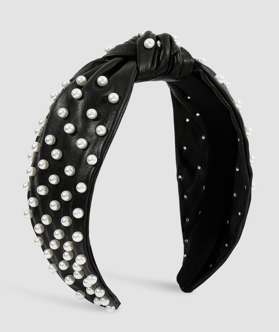 Leather Pearl Headbands